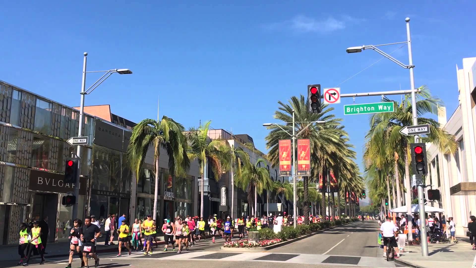The LA Marathon on Rodeo Drive in Beverly Hills. Beverly Hills Real